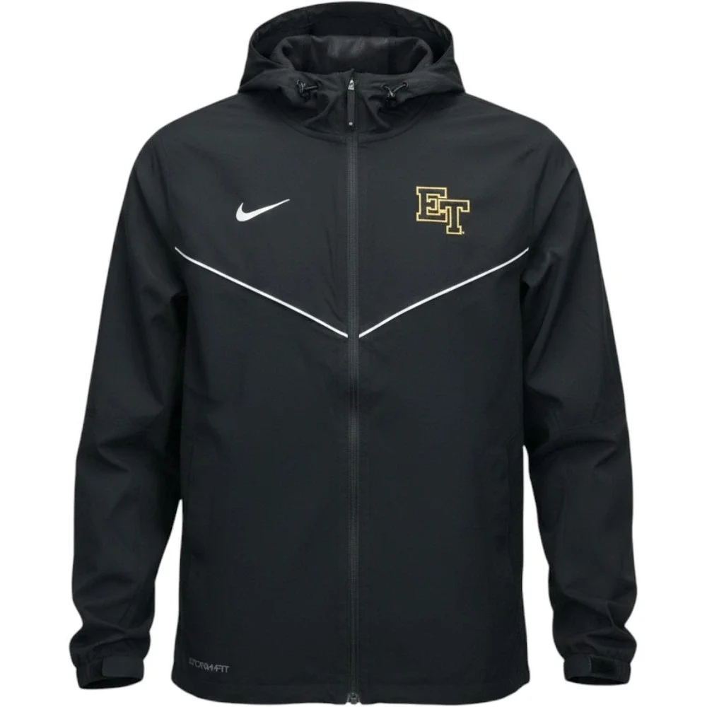 Nike Storm-FIT Jacket Mens Large Black Hooded Rain Windbreaker DA4967-010 NEW